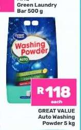 Great Value Auto Washing Powder 5 kg