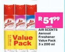AIR SCENTS Aerosol Freshener Value Pack