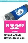 Great Value Refuse Bags-20s