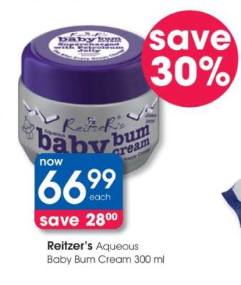 Reitzer’s Aqueous Baby Bum Cream 300 ml