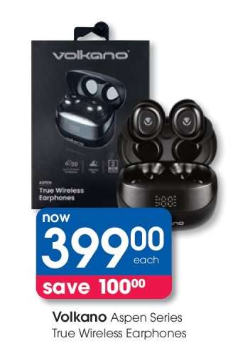 Volkano Aspen Series True Wireless Earphones