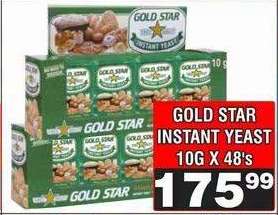 GOLD STAR INSTANT YEAST 10G X 48's