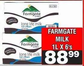FARMGATE MILK 1L X 6's