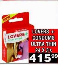 LOVERS + CONDOMS ULTRA THIN