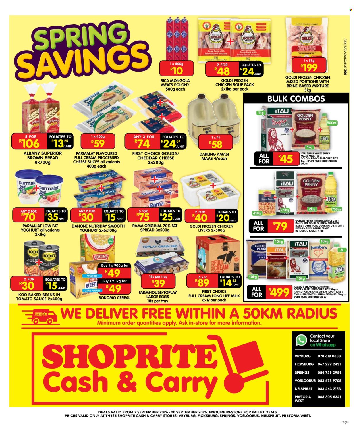 Shoprite specials - 07/09/2026 - 20/09/2026. Page 1