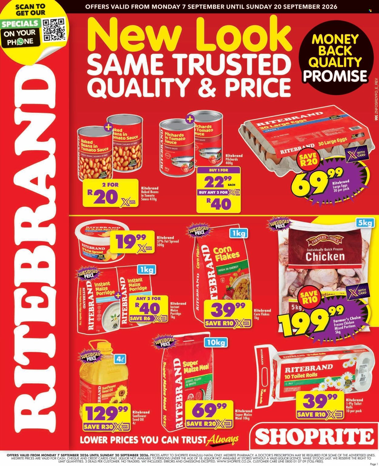 Shoprite specials - 07/09/2026 - 20/09/2026. Page 1