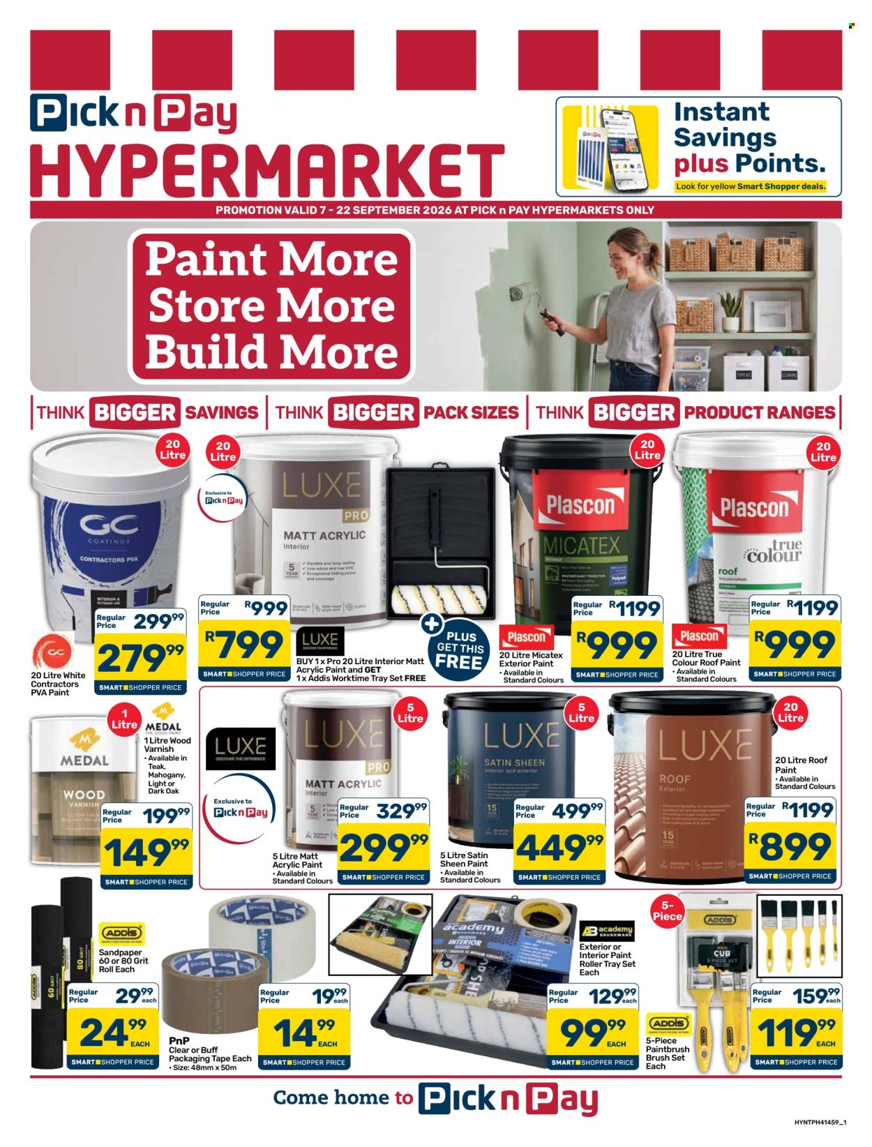 Pick n Pay Hypermarket specials - 07/09/2026 - 22/09/2026. Page 1