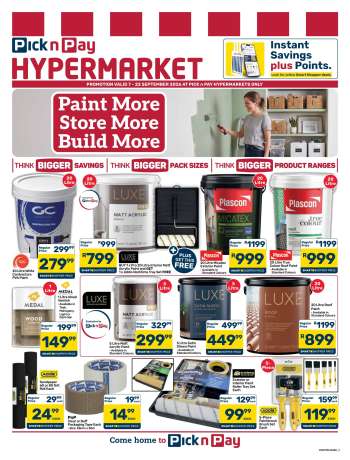 Pick n Pay Hypermarket catalogue  - 07/09/2026 - 22/09/2026.