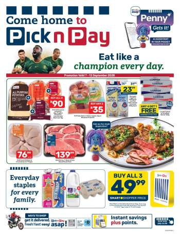 Pick n Pay catalogue  - 07/09/2026 - 13/09/2026.