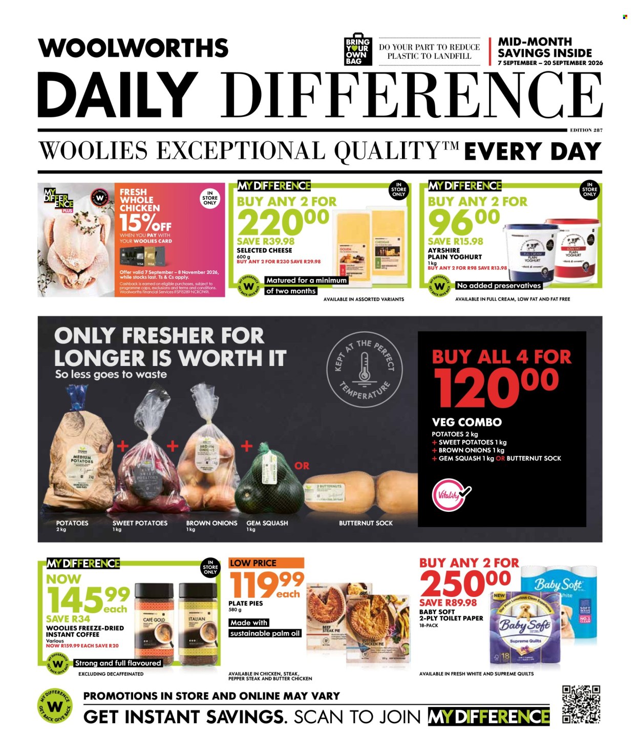 Woolworths specials - 07/09/2026 - 20/09/2026. Page 1