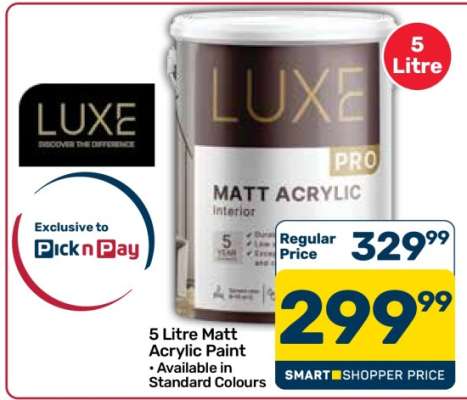 Luxe Pro Matt Acrylic Paint