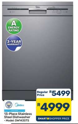 13-Place Stainless Steel Dishwasher