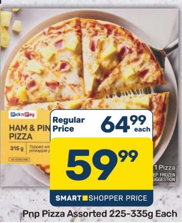 Pnp Pizza Assorted 225-335g Each