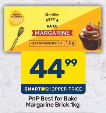 PnP Best for Bake Margarine Brick 1kg