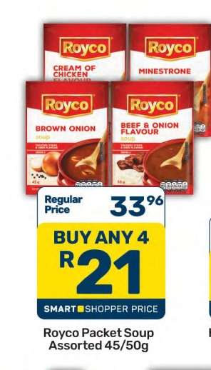 Royco Packet Soup Assorted 45/50g