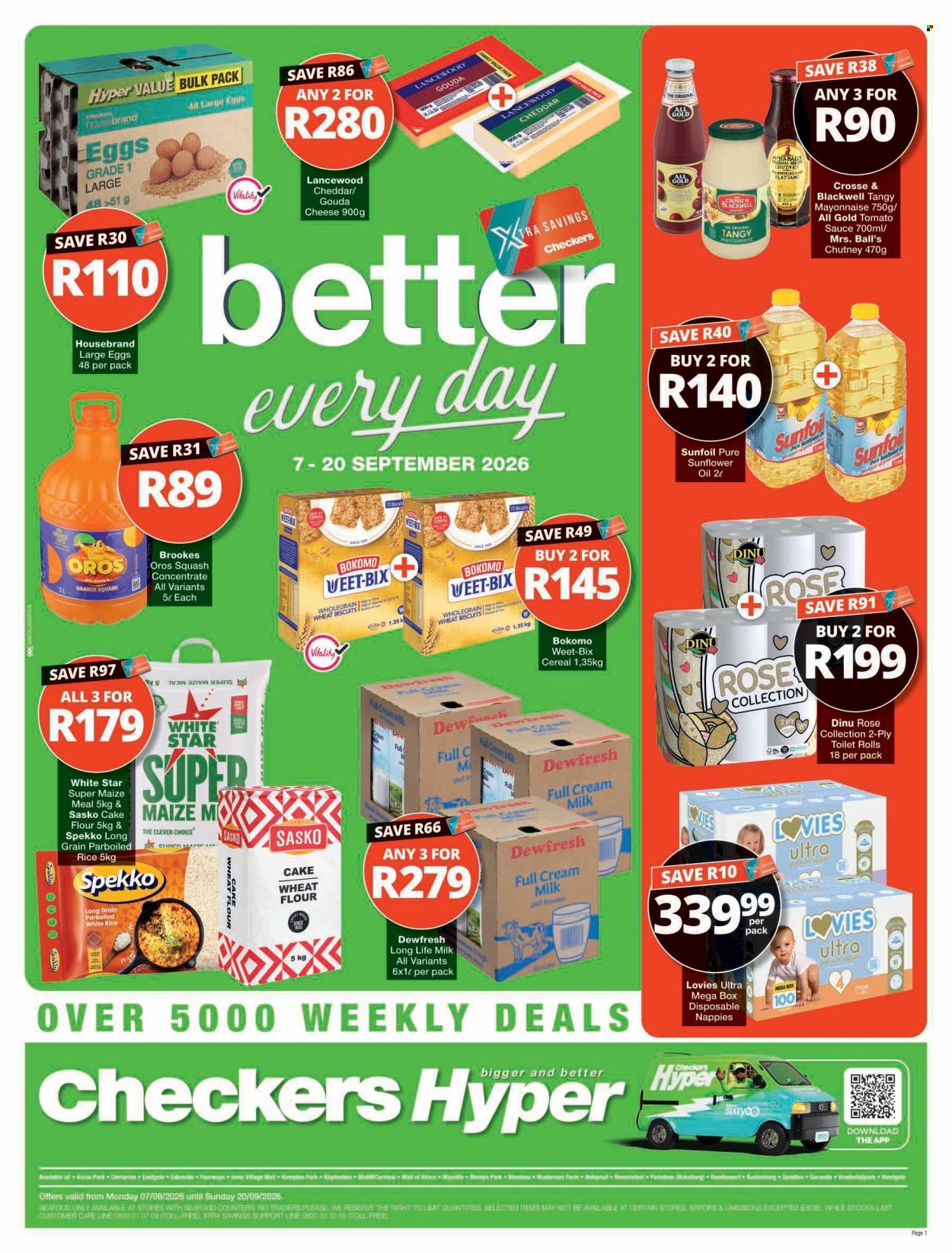 Checkers specials - 07/09/2026 - 20/09/2026. Page 1