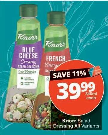 KNORR SALAD DRESSING all variants