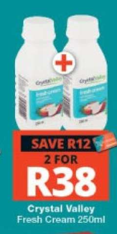 Crystal Valley Fresh Cream 250ml