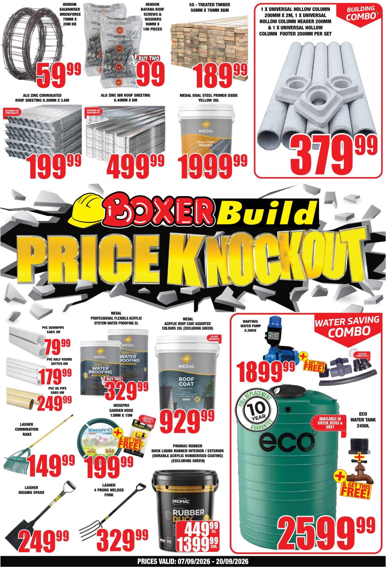 Boxer specials - 07/09/2026 - 20/09/2026. Page 1