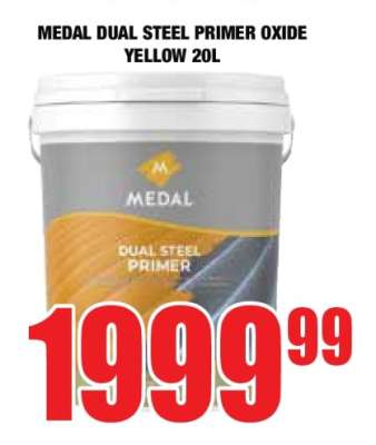 MEDAL DUAL STEEL PRIMER OXIDE YELLOW 20L