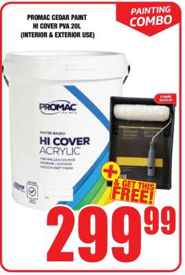 PROMAC CEDAR PAINT HI COVER PVA 20L
