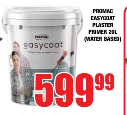 PROMAC EASYCOAT PLASTER PRIMER 20L (WATER BASED)