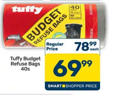 Tuffy Budget Refuse Bags 40s
