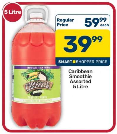 Caribbean Smoothie Assorted 5 Litre