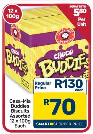 Casa-Mia Buddies Biscuits Assorted 12 x 100g Each