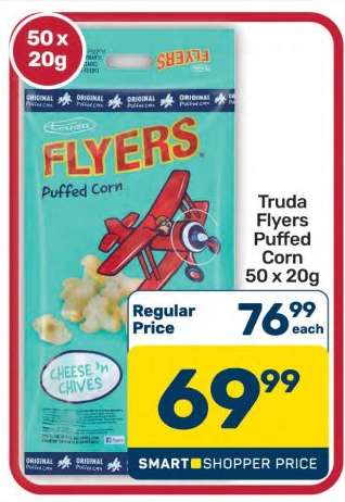 Truda Flyers Puffed Corn 50 x 20g