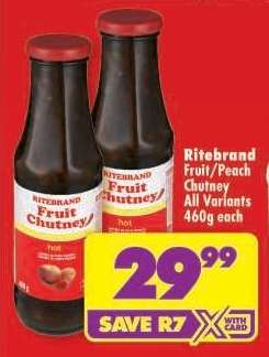 Ritebrand Fruit/Peach Chutney