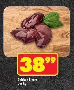 CHICKEN LIVERS per kg