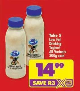 TAKE 5 LOW FAT DRINKING YOGHURT