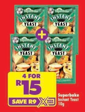 SUPERBAKE INSTANT YEAST 10g