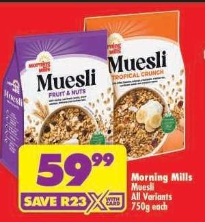MORNING MILLS MUESLI
