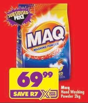 MAQ HAND WASHING POWDER 2kg