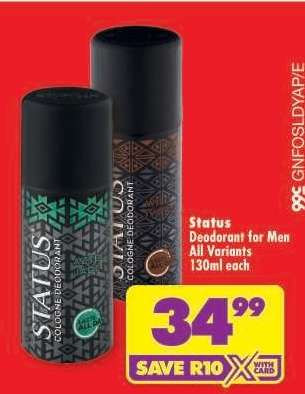 Status Deodorant for Men All Variants 130ml each