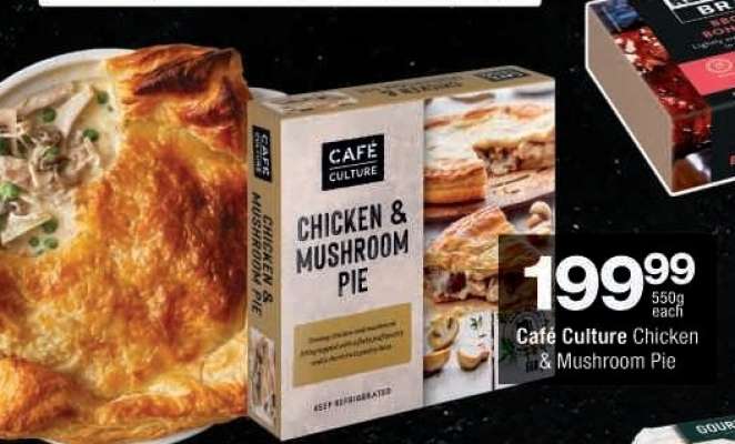 Café Culture Chicken & Mushroom Pie