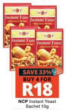 NCP Instant Yeast Sachet 10g