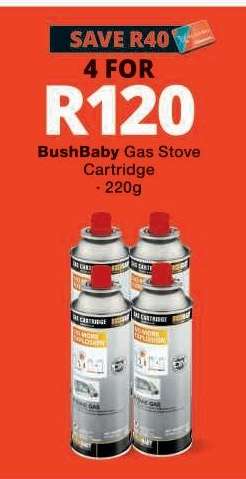 BushBaby Gas Stove Cartridge