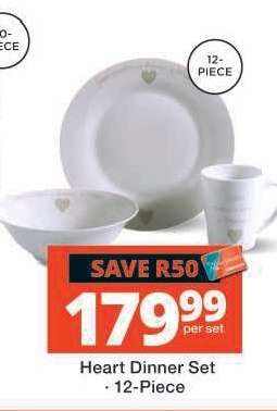 Heart Dinner Set