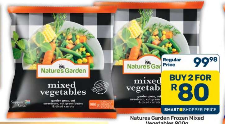 Natures Garden Frozen Mixed Vegetables 900g
