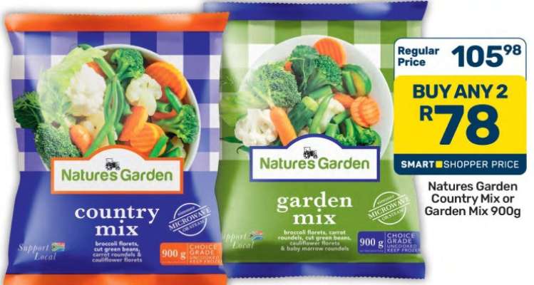 Natures Garden Country Mix or Garden Mix 900g