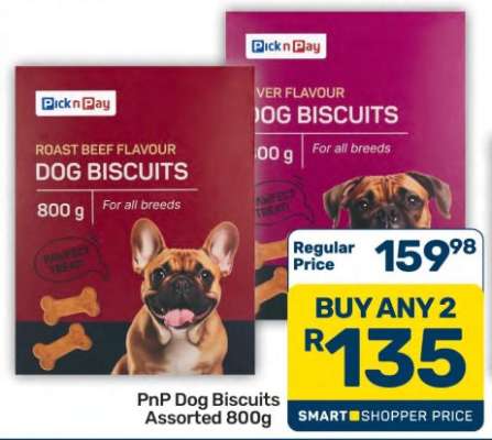 PnP Dog Biscuits Assorted 800g