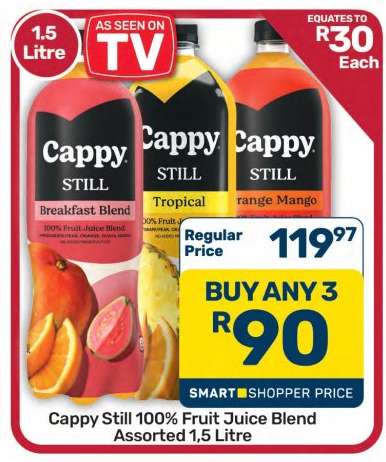 CAPPY Still 100% Fruit Juice Blend Assorted