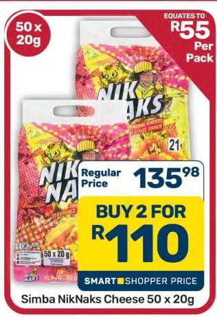 Simba NikNaks Cheese 50 x 20g