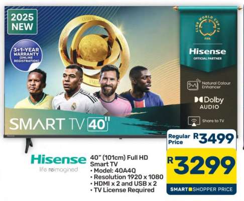 Hisense 40" Full HD Smart TV