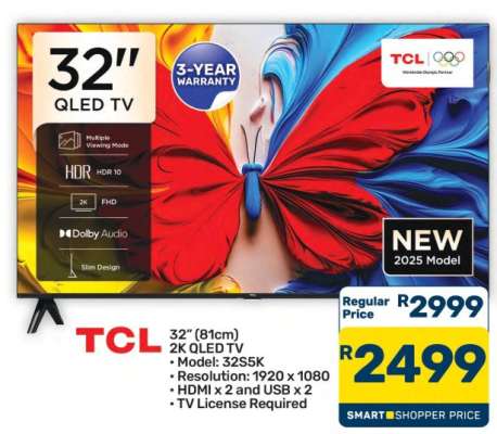 TCL 32" QLED TV