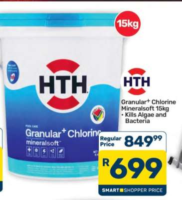 HTH Granular+ Chlorine Mineralsoft 15kg