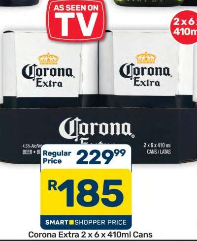 Corona Extra 2 x 6 x 410ml Cans